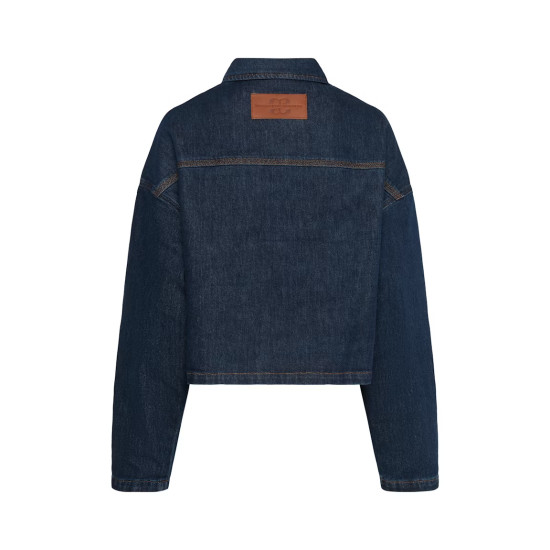 MY ESSENTIAL WARDROBE MWMALLE 139 DECO DENIM JACKET 10705268 100067-DARK WASH UN-WASH