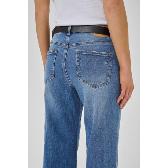 MY ESSENTIAL WARDROBE MWLOUIS 144 HIGH WIDE JEANS 10705242 100053-MEDIUM BLUE