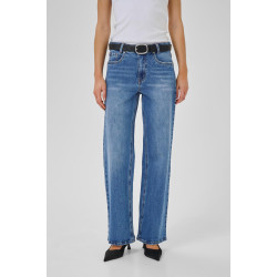 MY ESSENTIAL WARDROBE MWLOUIS 144 HIGH WIDE JEANS 10705242 100053-MEDIUM BLUE