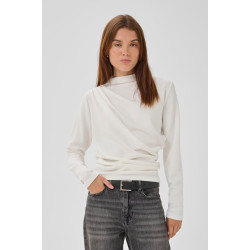 MY ESSENTIAL WARDROBE HELLEMW BLOUSE 10704885 110602-SNOW WHITE