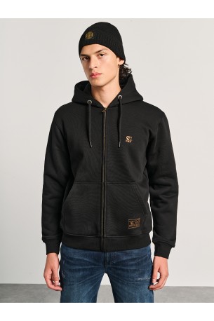 STAFF GALLERY FRANCO MAN ZIP HOODIE 64-102.054 N0090-BLACK