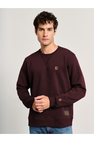STAFF GALLERY FITZ CREW NECK SWEATER 64-108.054 N0015-BORDEUX