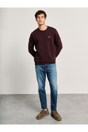 STAFF GALLERY FITZ CREW NECK SWEATER 64-108.054 N0015-BORDEUX