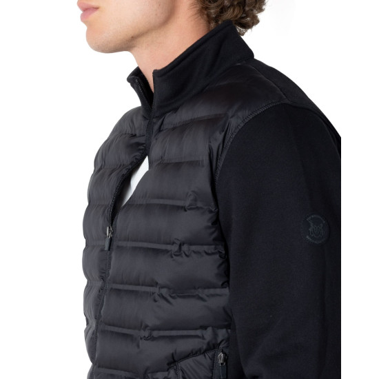 THE BOSTONIANS QUILTED HYBRID JACKET 3WR1144 B031BL-BLACK