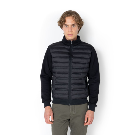 THE BOSTONIANS QUILTED HYBRID JACKET 3WR1144 B031BL-BLACK