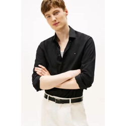 TOMMY HILFIGER CL FLEX POPLIN SF SHIRT MW0MW38347 BDS-BLACK