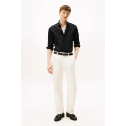 TOMMY HILFIGER CL FLEX POPLIN SF SHIRT MW0MW38347 BDS-BLACK