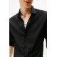 TOMMY HILFIGER CL FLEX POPLIN SF SHIRT MW0MW38347 BDS-BLACK