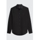 TOMMY HILFIGER CL FLEX POPLIN SF SHIRT MW0MW38347 BDS-BLACK