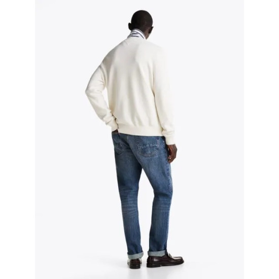 TOMMY HILFIGER ESSENTIAL STRUCTURE CREW NECK MW0MW36347 Z00-IVORY PETAL