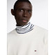 TOMMY HILFIGER ESSENTIAL STRUCTURE CREW NECK MW0MW36347 Z00-IVORY PETAL