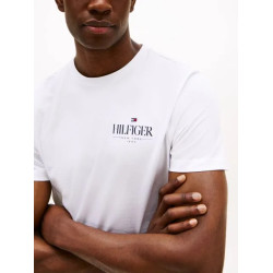 TOMMY HILFIGER HILFIGER STACK TEE MW0MW39355 YBR-WHITE