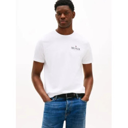 TOMMY HILFIGER HILFIGER STACK TEE MW0MW39355 YBR-WHITE