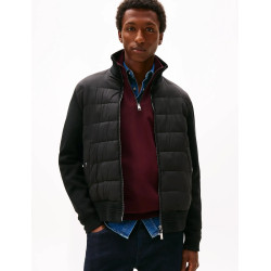 TOMMY HILFIGER DC MIXED MEDIA JACKET MW0MW40774 BDS-BLACK
