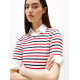 TOMMY JEANS TJW ESSENTIAL SS SWEATER DW0DW19336 0FG-WHITE/RED/NAVY STRIPE