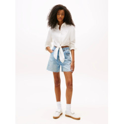 TOMMY JEANS TJW LS TIE FRONT SHIRT DW0DW20990 YBL-ECRU