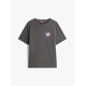 TOMMY JEANS TJW RLX NEON SS TEE EXT DW0DW21358 BDS-BLACK