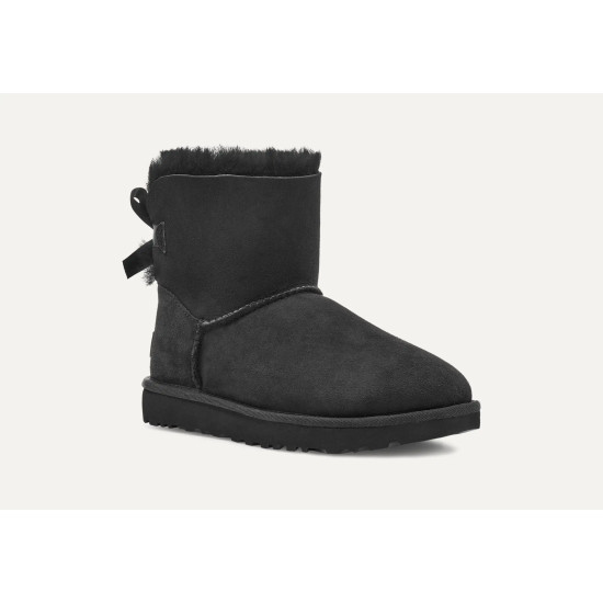 UGG MINI BAILEY BOW II CLASSIC MINI BOOT 1019032 0071-BLACK