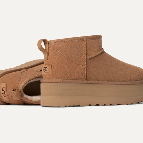 UGG CLASSIC ULTRA MINI PLATFORM BOOT 1135092 00KD-CHESTNUT