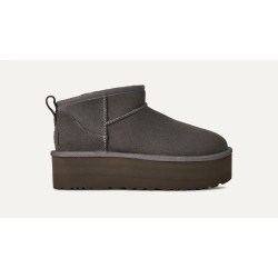 UGG CLASSIC ULTRA MINI PLATFORM BOOT 1135092 0080-CHARCOAL