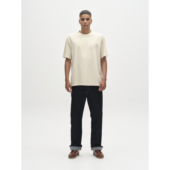 GABBA NIGEL WIX BOXY HOUR SS T-SHIRT 11141 0035-WHITE ALMOND