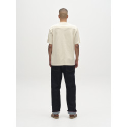 GABBA NIGEL WIX BOXY HOUR SS T-SHIRT 11141 0035-WHITE ALMOND