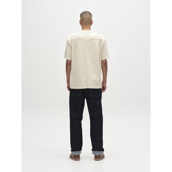 GABBA NIGEL WIX BOXY HOUR SS T-SHIRT 11141 0035-WHITE ALMOND