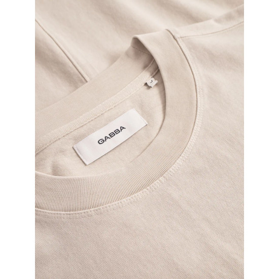 GABBA NIGEL WIX BOXY HOUR SS T-SHIRT 11141 0035-WHITE ALMOND
