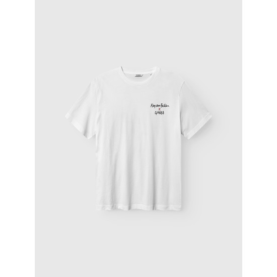 GABBA DUNE KAY MAN SS T-SHIRT GOTS 11785 0003-WHITE