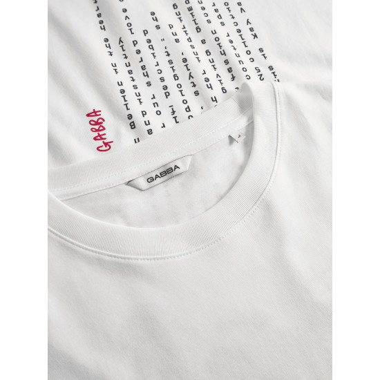 GABBA DUNE KAY MAN SS T-SHIRT GOTS 11785 0003-WHITE