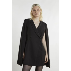 GLAMOROUS BLAZER-CAPE MINI DRESS GS0974 BLACK