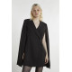 GLAMOROUS BLAZER-CAPE MINI DRESS GS0974 BLACK