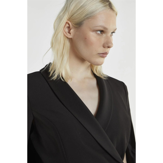 GLAMOROUS BLAZER-CAPE MINI DRESS GS0974 BLACK