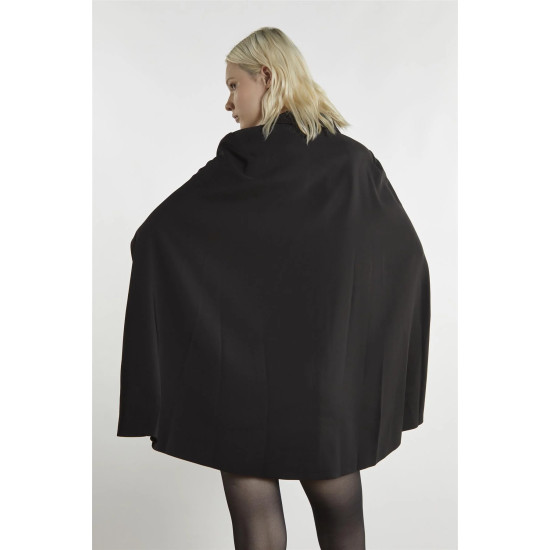 GLAMOROUS BLAZER-CAPE MINI DRESS GS0974 BLACK