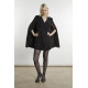 GLAMOROUS BLAZER-CAPE MINI DRESS GS0974 BLACK