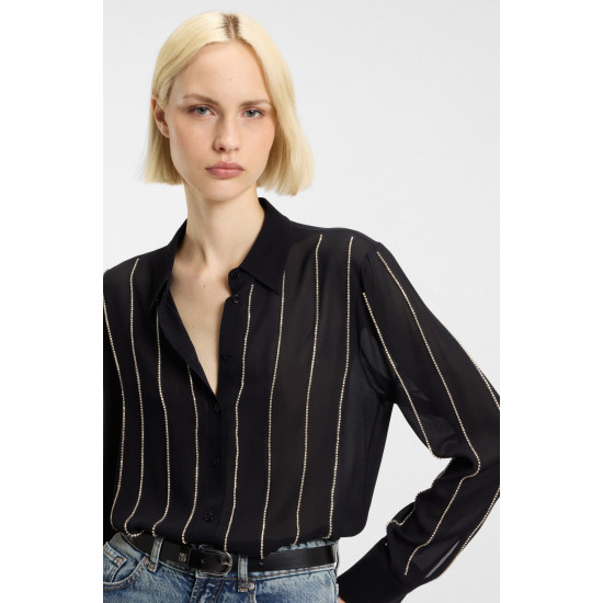 HUGO ELDJA BLOUSE 50548400 001-BLACK