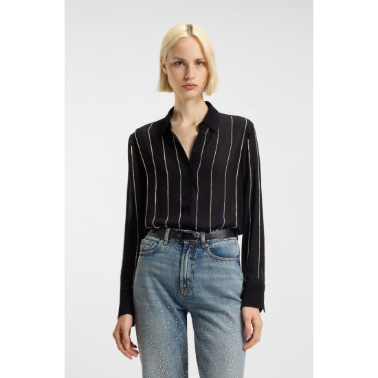 HUGO ELDJA BLOUSE 50548400 001-BLACK