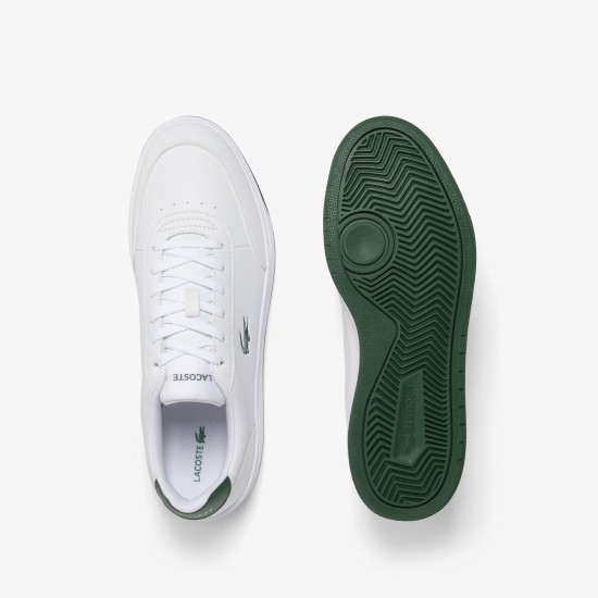 LACOSTE COURT PRO SNEAKERS 50SMA0074 1RS-WHT/DK GRN