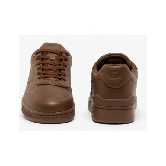 LACOSTE T-CLIP SHIELD SNEAKERS 50SMA0193 DB2-DK BRW/DK BRW