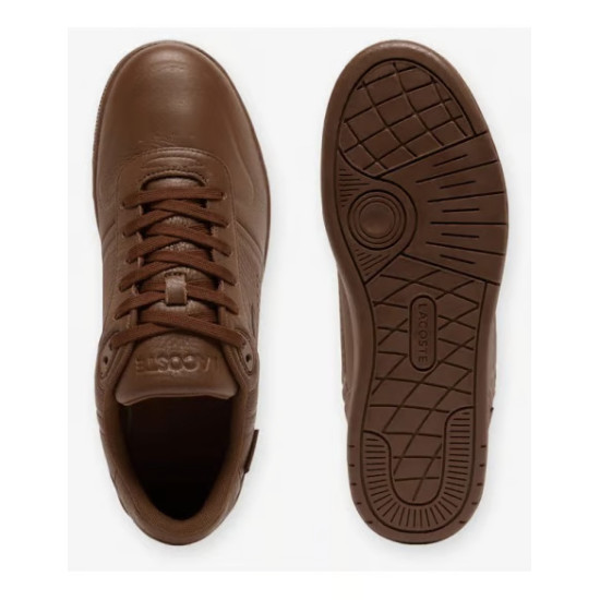 LACOSTE T-CLIP SHIELD SNEAKERS 50SMA0193 DB2-DK BRW/DK BRW