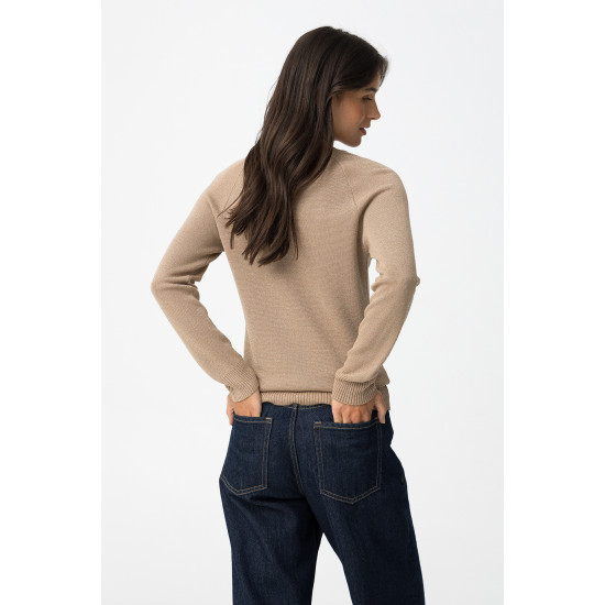 TIFFOSI CASSIA_C METALLIC SWEATER 10061669 182-BEIGE
