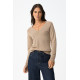 TIFFOSI CASSIA_C METALLIC SWEATER 10061669 182-BEIGE