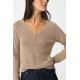TIFFOSI CASSIA_C METALLIC SWEATER 10061669 182-BEIGE