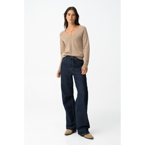 TIFFOSI CASSIA_C METALLIC SWEATER 10061669 182-BEIGE