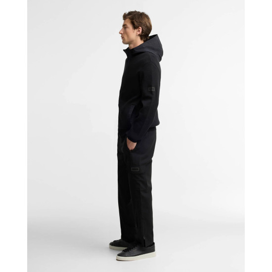 BARBOUR INTERNATIONAL INLINE KNITTED HOODIE MKN1788BK11 BIBK11-BLACK