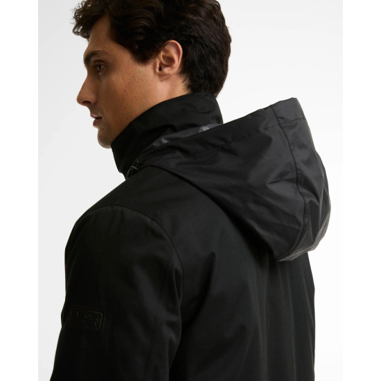 BARBOUR INTERNATIONAL HYBRIDGE WATERPROOF JACKET MWB1173BK11 BIBK11-BLACK