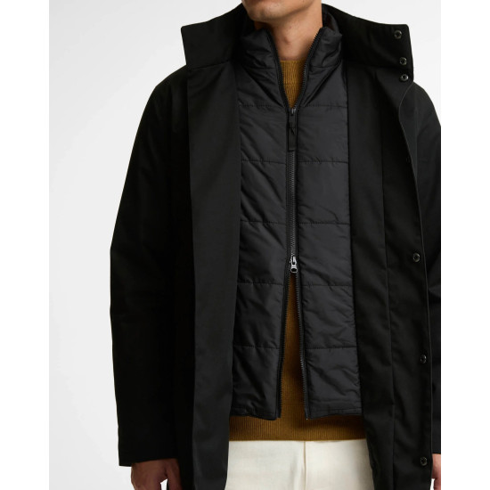BARBOUR INTERNATIONAL HYBRIDGE WATERPROOF JACKET MWB1173BK11 BIBK11-BLACK
