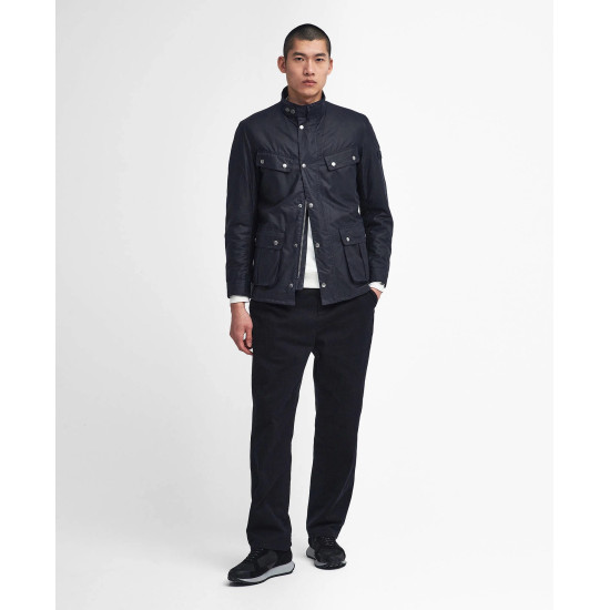 BARBOUR INTERNATIONAL WAXED JACKET MWX0337NY91 BINY91-CLASSIC NAVY