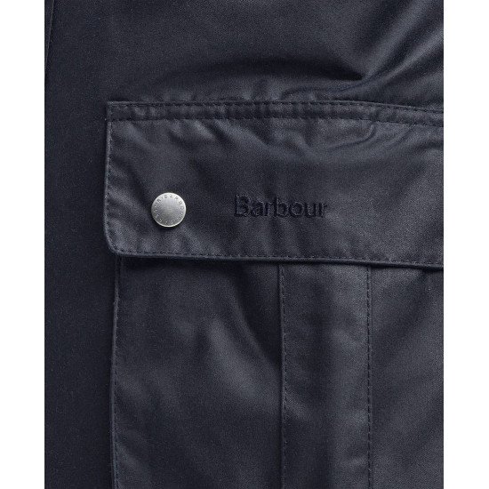 BARBOUR INTERNATIONAL WAXED JACKET MWX0337NY91 BINY91-CLASSIC NAVY
