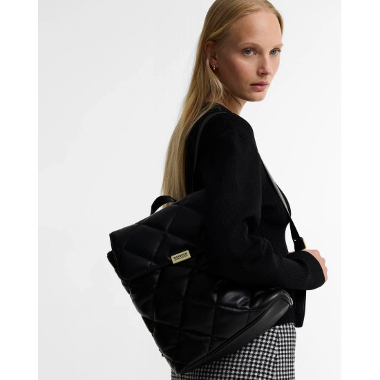 BARBOUR INTERNATIONAL SOFT QUILTED HOXTON BACKPACK LBA0575BK11 BIBK11-BLACK